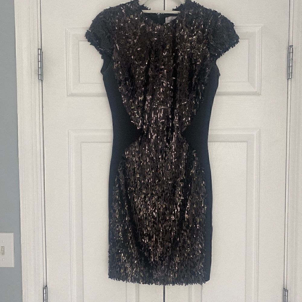 Dress The Population Black Sequin  mini-dress
